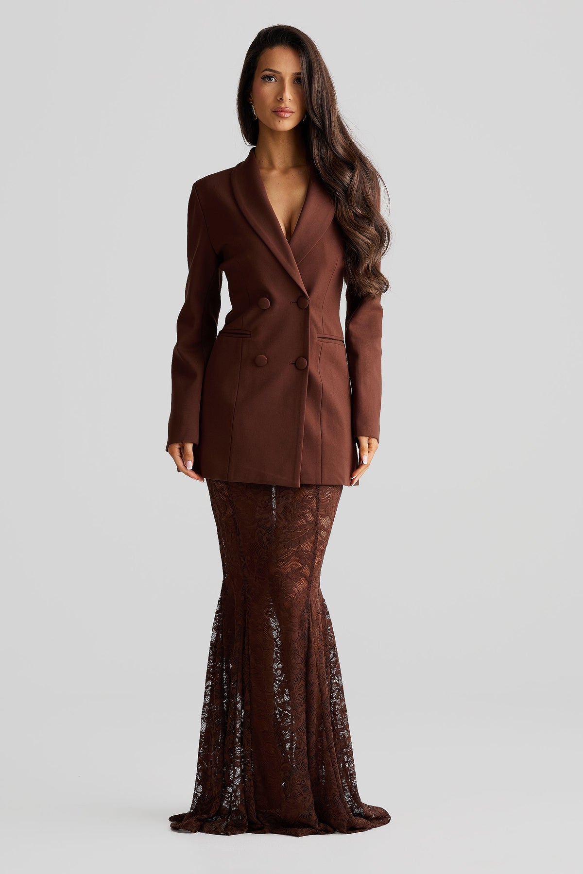 Sabrina Blazer – Espresso Brown