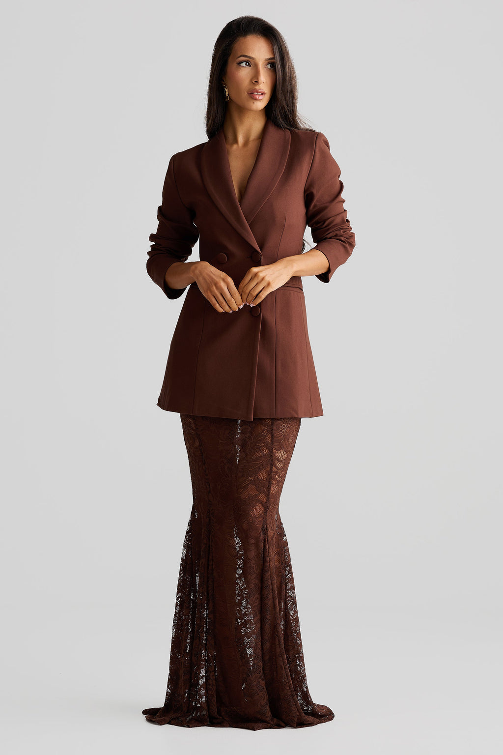 Sabrina Blazer – Espresso Brown