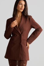 Sabrina Blazer – Espresso Brown
