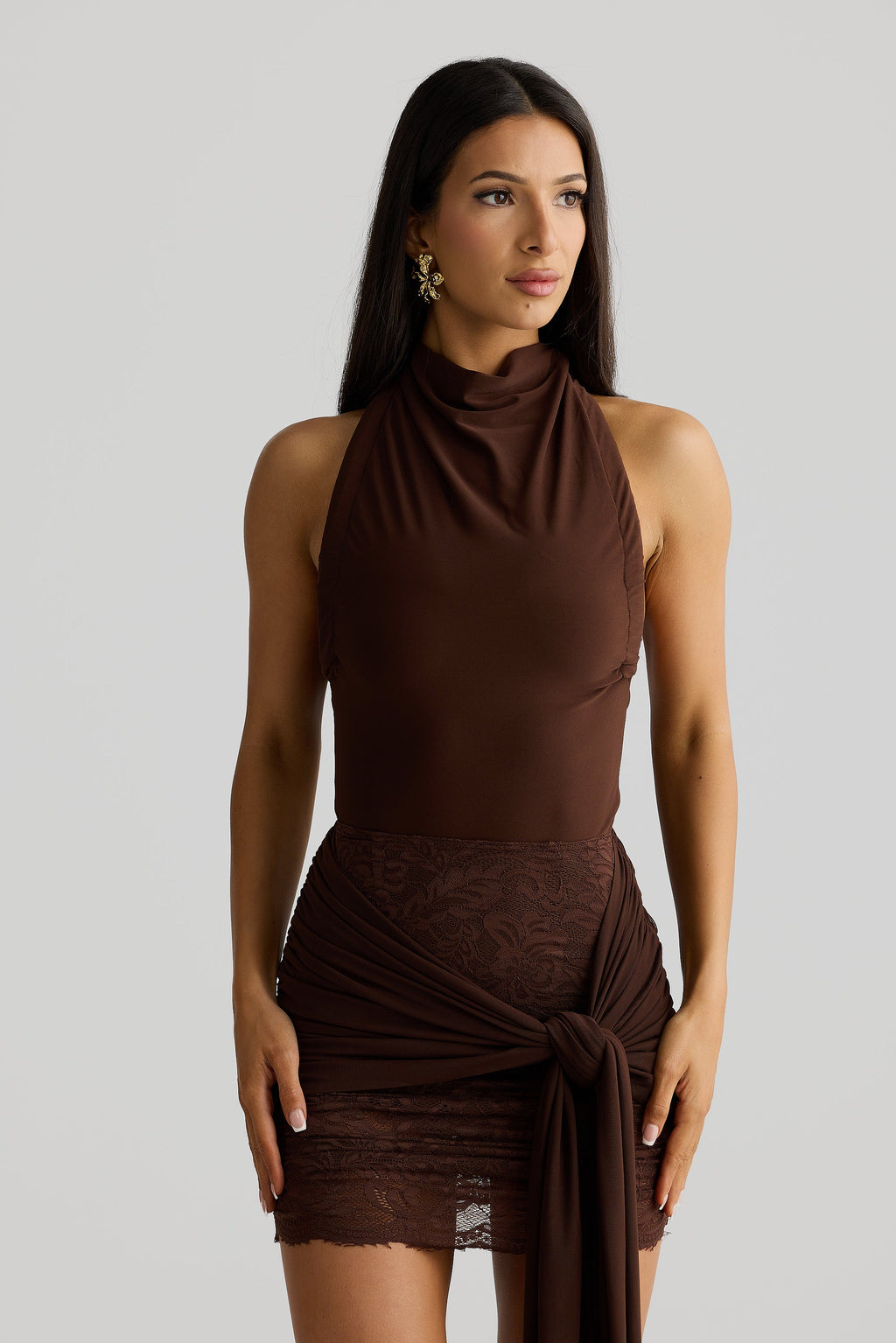 Kira Bodysuit – Espresso Brown