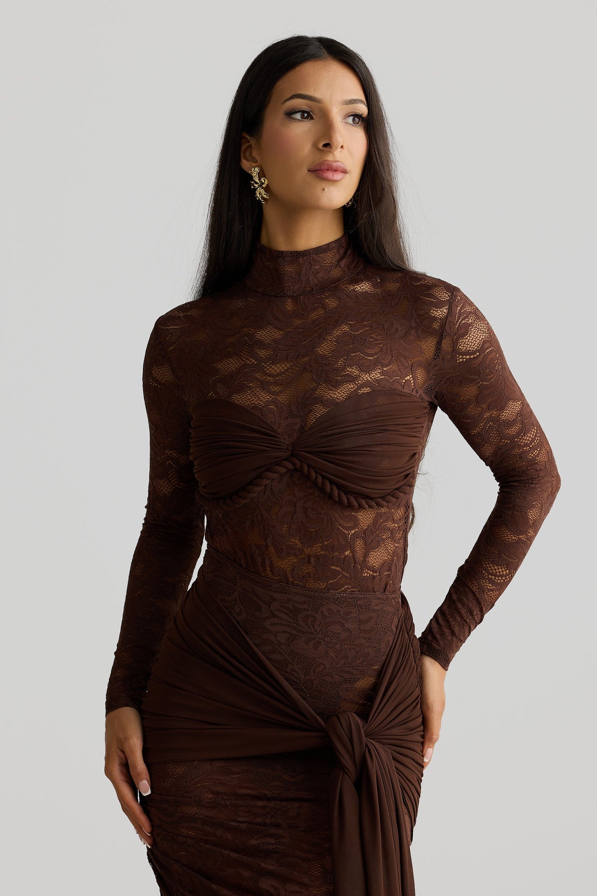 Clara Bodysuit – Espresso Brown