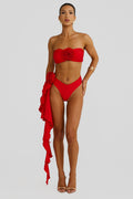 Elora Bikini Bottom – Cherry Red
