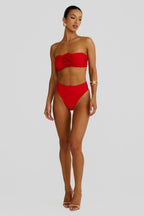 Elora Bikini Bottom – Cherry Red
